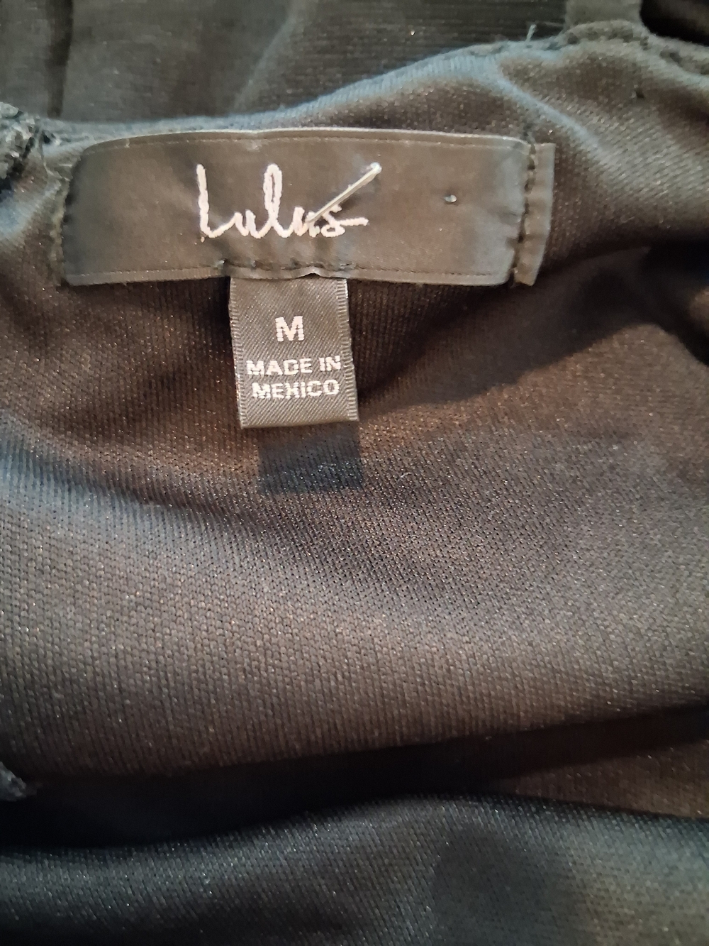 Lulu's Black Spaghetti-Strap Ruched Midi Cocktail Dress with Side Slit LBD - Picture 5 of 6